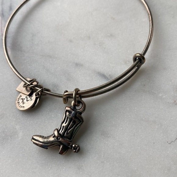 Alex and Ani Cowboy Boot Bangle Bracelet - Picture 2 of 2